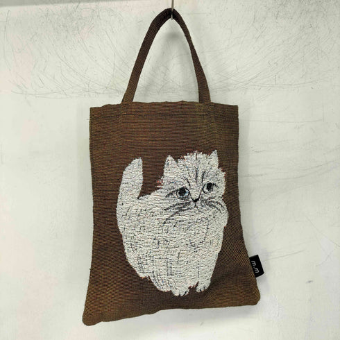 松尾みゆき ゴブラン織 猫刺繍 ハンドバッグ レディース