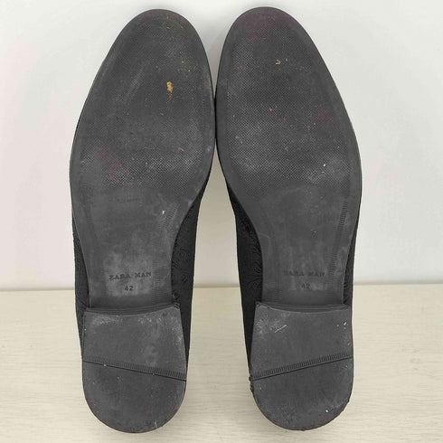 ザラマン ZARA MAN 花柄 ベロア スリッポン メンズ EUR:42