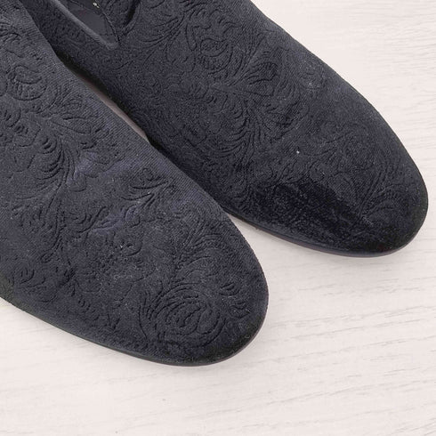 ザラマン ZARA MAN 花柄 ベロア スリッポン メンズ EUR:42
