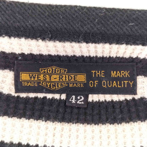 WEST RIDE ボーダー スカルデザイン L/S カットソー メンズ FR:42