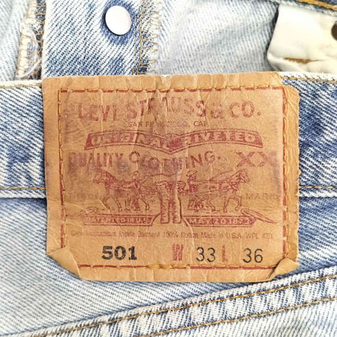 リーバイス Levis 90S USA製 ボタン裏544 501 デニムパンツ メンズ 33/36