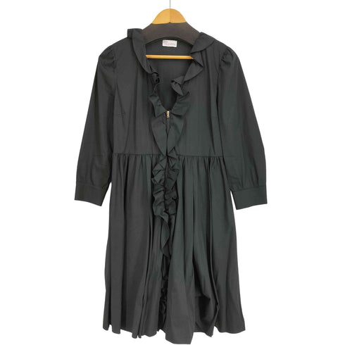 レッドヴァレンティノ RED VALENTINO ジップアップフリルワンピース レディース 44