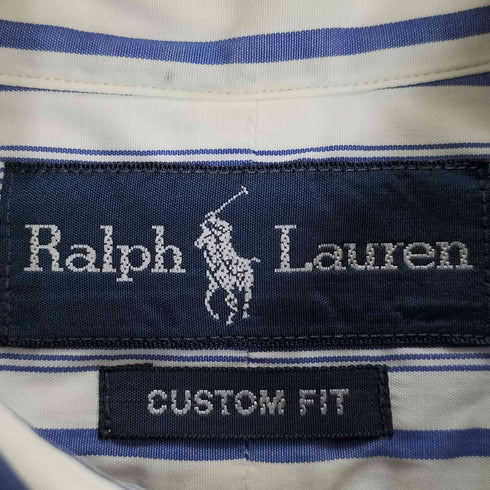 ラルフローレン RALPH LAUREN スモールポニー刺繍 ストライプ BDシャツ メンズ import:L