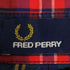 フレッドペリー FRED PERRY タータンチェック クォータースリーブ レギュラーカラーシャツ 七分袖 レディース UK:10