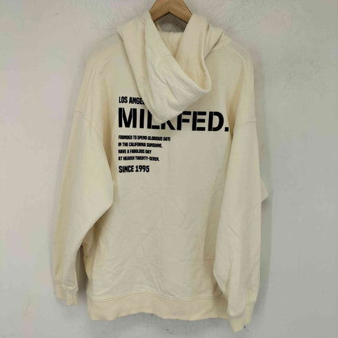 ミルクフェド MILKFED. CROPPED HOODIE ボックスロゴ レディース JPN:M