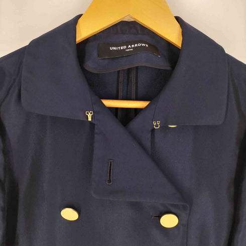 ユナイテッドアローズ UNITED ARROWS 金ボタン ダブル スプリングコート レディース JPN:40
