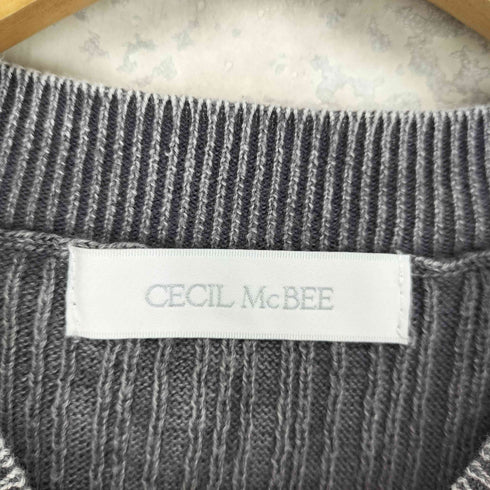 セシルマクビー CECIL McBEE リブニットタンクトップ y2k レディース JPN:M