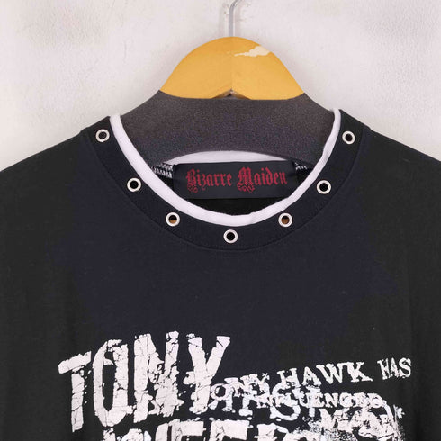 BIZARRE MAIDEN text layered tee メンズ