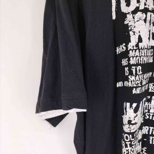 BIZARRE MAIDEN text layered tee メンズ