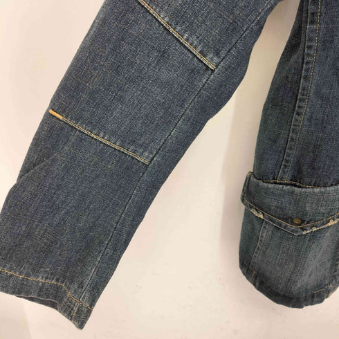 メンズメルローズ MENS MELROSE ダメージ加工 デニム ピークドラペル 2Bテーラードジャケット メンズ JPN:4