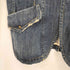 メンズメルローズ MENS MELROSE ダメージ加工 デニム ピークドラペル 2Bテーラードジャケット メンズ JPN:4