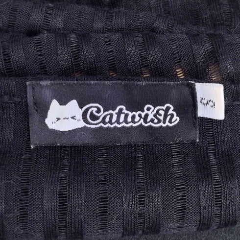 CATWISH オフショルダーストラップラビット ドールグラフィックロングスリーブカットソー レディース JPN:S