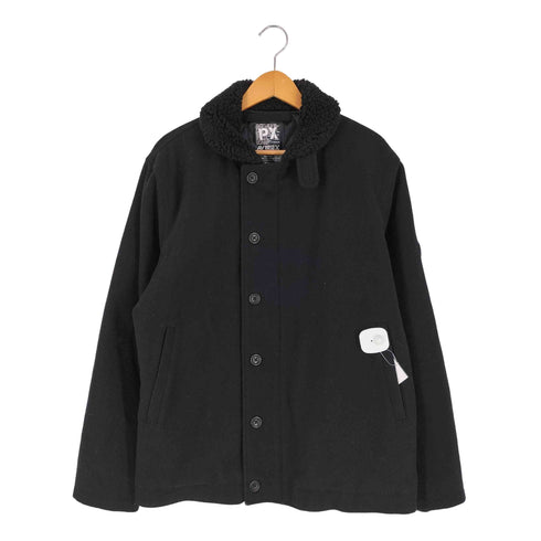 アヴィレックス AVIREX 裏地キルティング ウール ボアカラーデッキジャケット メンズ import:XL