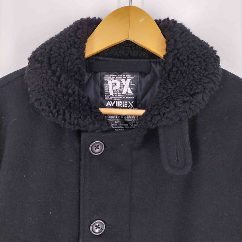 アヴィレックス AVIREX 裏地キルティング ウール ボアカラーデッキジャケット メンズ import:XL