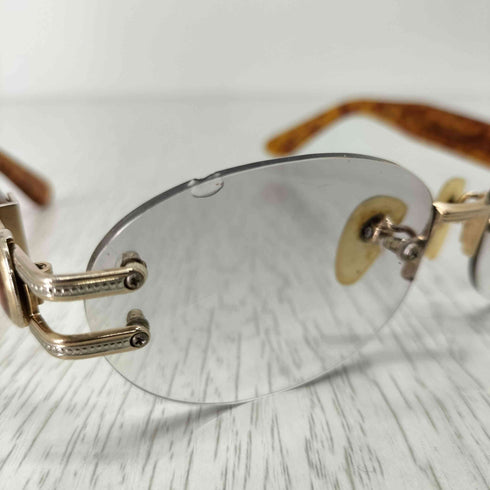 ランバンパリ LANVIN PARIS リムレス眼鏡 メンズ