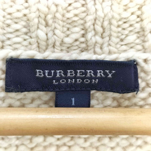 バーバリーロンドン BURBERRY LONDON キャメル混ウールカーディガン レディース JPN:1