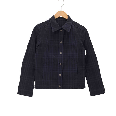 バーバリーロンドン BURBERRY LONDON チェック ボタン コットンジャケット レディース EUR:38