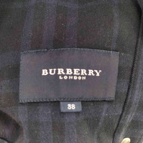 バーバリーロンドン BURBERRY LONDON チェック ボタン コットンジャケット レディース EUR:38