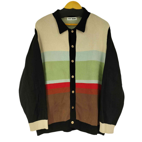 ティーモダンストリートウエア TTT_MSW Border Knit Cardigan メンズ import:L