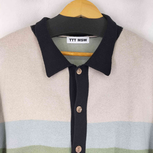 ティーモダンストリートウエア TTT_MSW Border Knit Cardigan メンズ import:L