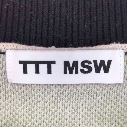 ティーモダンストリートウエア TTT_MSW Border Knit Cardigan メンズ import:L