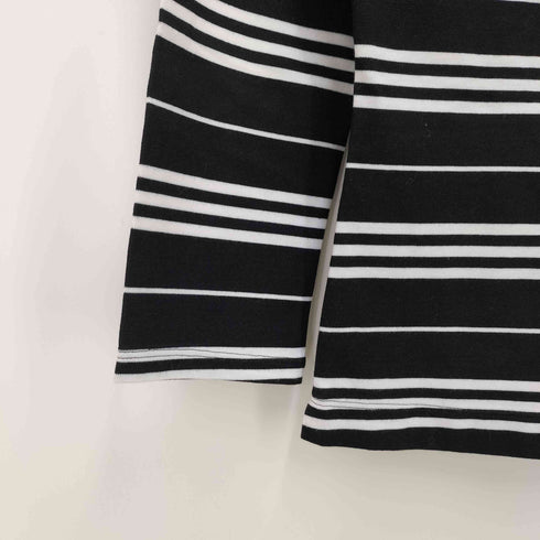 バーバリーロンドン BURBERRY LONDON ヘンリーネック ボーダーカットソー レディース US:0-2