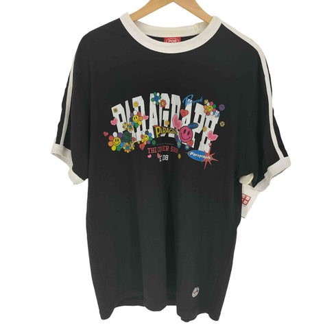 パラグラフ PARAGRAPH フラワー フェイスモチーフ グラフィック ロゴプリント クルーネックTシャツ メンズ 1