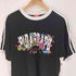 パラグラフ PARAGRAPH フラワー フェイスモチーフ グラフィック ロゴプリント クルーネックTシャツ メンズ 1