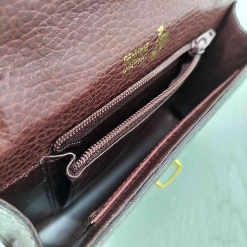 GENUINE OSTRICH オーストリッチ 本革 ハンドバッグ レディース