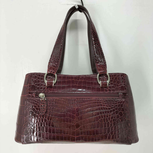 三宝 sanpo JRA CROCODILE LEATHER クロコダイル 本革 ハンドバッグ レディース