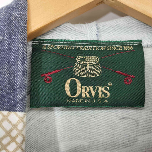 オービス ORVIS 80-90s USA製 MICHIGAN RAG ミシガンラグ パターン フーデッド ジャケット メンズ