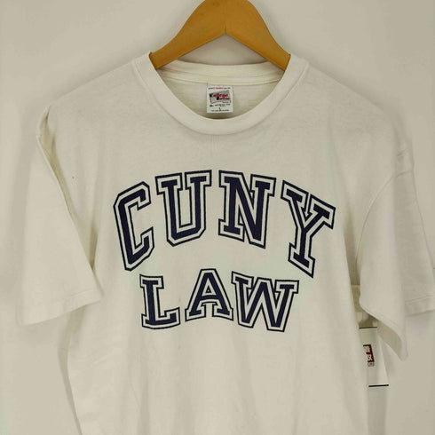 College House USA製 CUNY LAW カレッジロゴプリント クルーネックTシャツ メンズ import:L