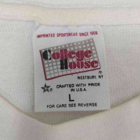 College House USA製 CUNY LAW カレッジロゴプリント クルーネックTシャツ メンズ import:L