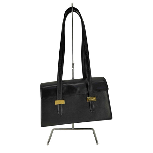 ランバン LANVIN ロゴ刻印 レザー トートバッグ レディース