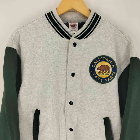 フルーツオブザルーム FRUIT OF THE LOOM USA製 CALIFORNIA STATE PARKS ワッペン リブライン スタジャン メンズ import:L