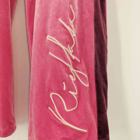 アトモスピンク ATMOS PINK RIEHATA ベロア ジャージジャパンツ レディース M-L