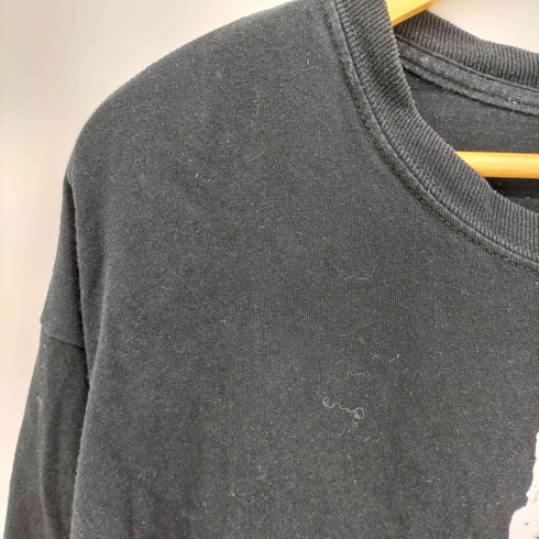 バンド グラフィック プリント L/S クルーネック Tシャツ メンズ import:XL