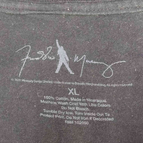 バンド グラフィック プリント L/S クルーネック Tシャツ メンズ import:XL