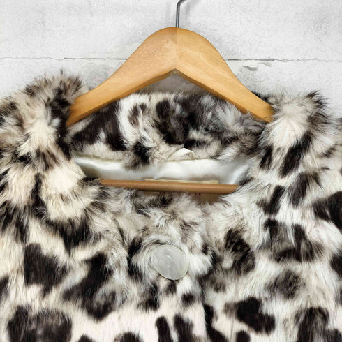 AFFUN rabbit fur ラビットファー レオパード ジャケット レディース