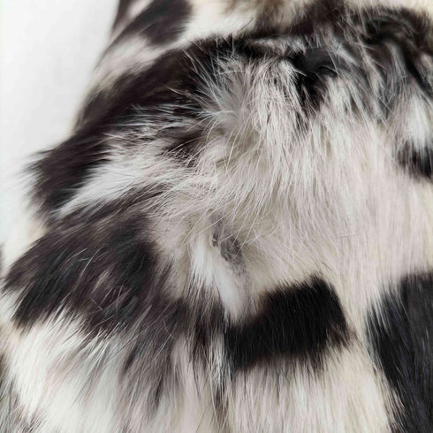 AFFUN rabbit fur ラビットファー レオパード ジャケット レディース
