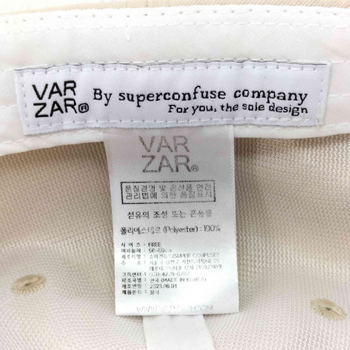 バザール VARZAR stud over fit ball cap レディース FREE