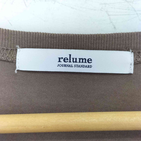 ジャーナルスタンダードレリューム JOURNAL STANDARD relume ラグランスリーブカレッジロングスリーブTEE レディース FREE
