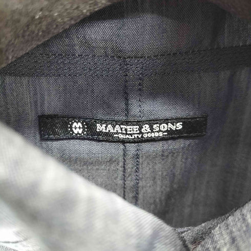マーティーアンドサンズ MAATEE&SONS H wool 折って折って shirts JACKET メンズ JPN:2