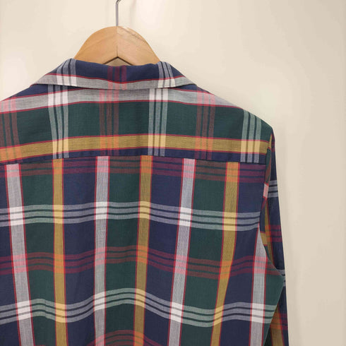 キャンパス CAMPUS 60s usa製 ボックス 開襟 チェック柄 シャツ メンズ