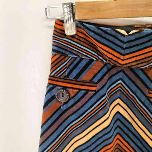 マークジェイコブス MARC JACOBS シェブロンストライプ ベルベット スカート レディース JPN:2