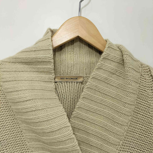 シーバイクロエ SEE BY CHLOE モヘヤアンゴラ クロップド ニット ジャケット レディース EUR:40