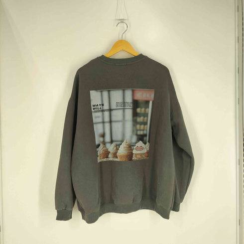 WAYS will バックプリントクルーネックスウェット レディース FREE