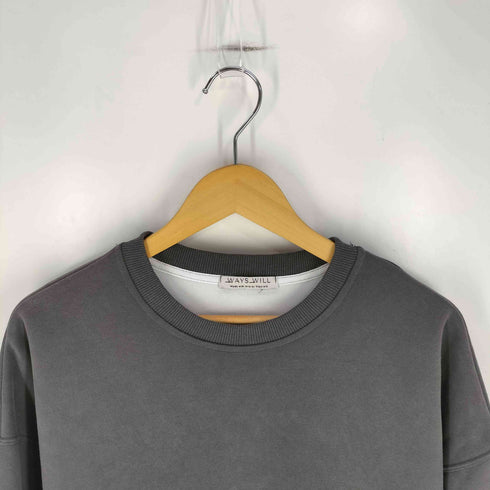 WAYS will バックプリントクルーネックスウェット レディース FREE