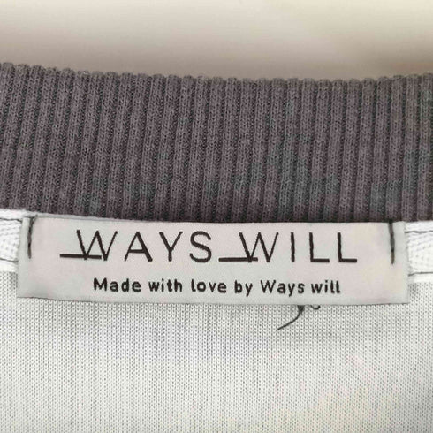 WAYS will バックプリントクルーネックスウェット レディース FREE