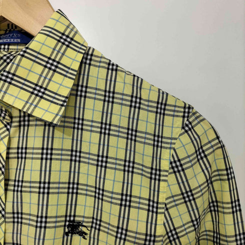 バーバリーブルーレーベル BURBERRY BLUE LABEL ホース刺繍 チェック ドレスシャツ レディース EUR:38